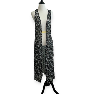 5/$30 🎈HIP small floral sleeveless kimono‎